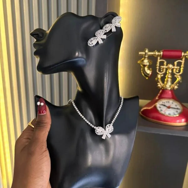 Butterfly Tennis Necklace set