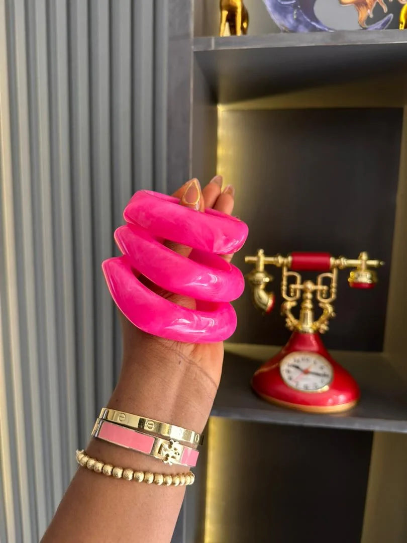 Baddie resin bracelet