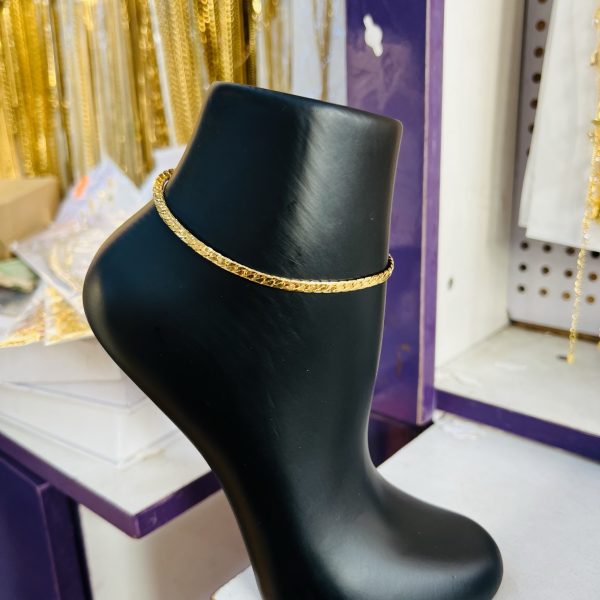 Gold anklets