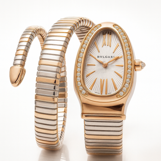 BVLGARI two toned twists watch
