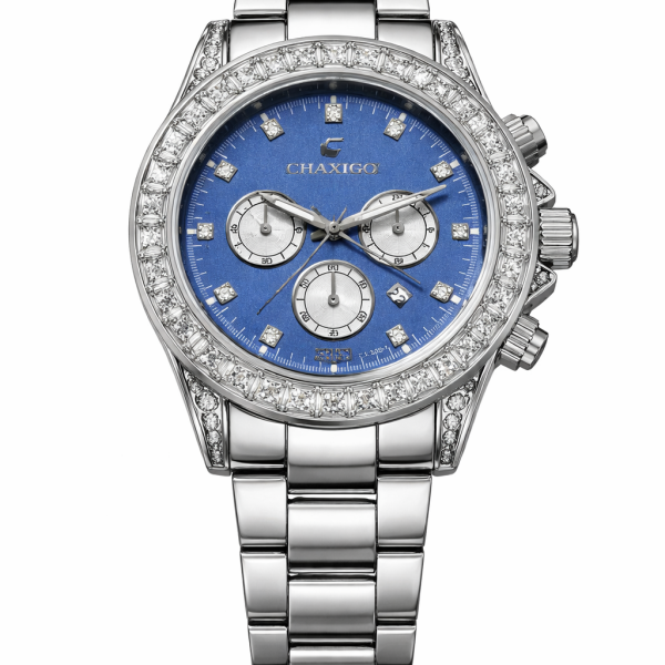 Chaxigo silver diamond cut wach