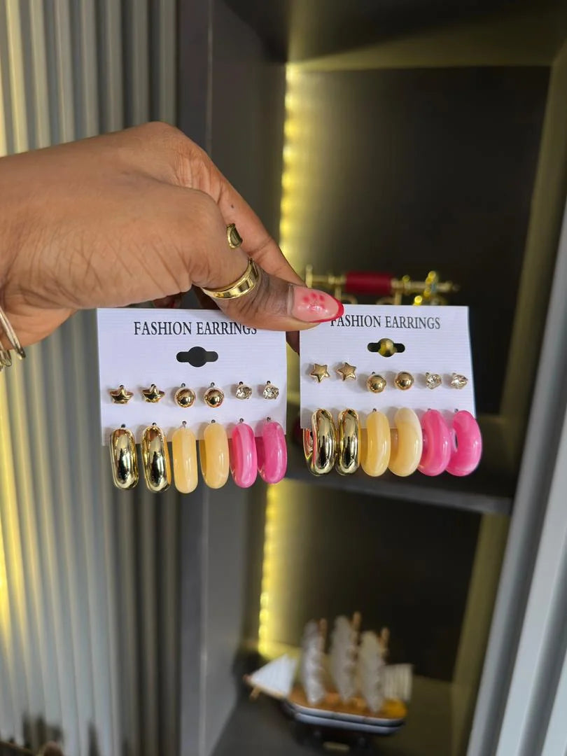 Agatha resin earrings