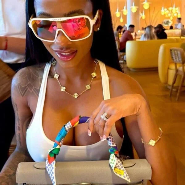 Clover necklace and earring set