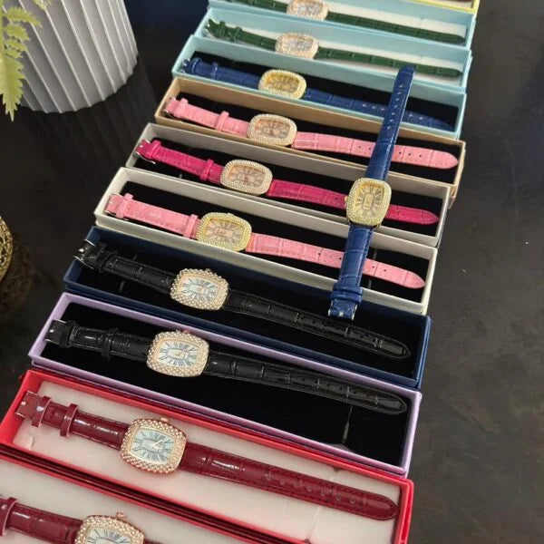 Women's leather watch