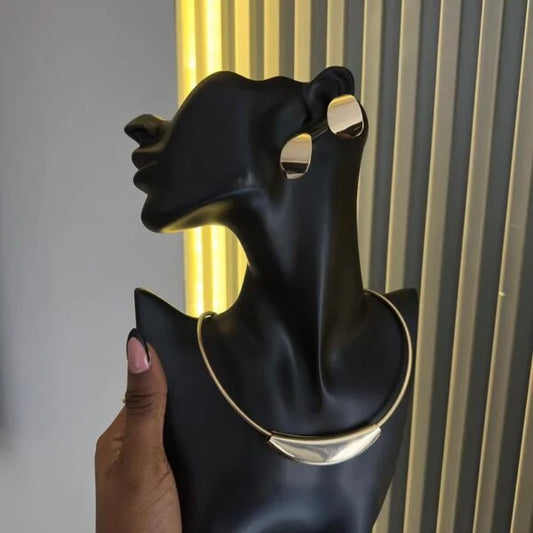 Edith costume necklace and earring set