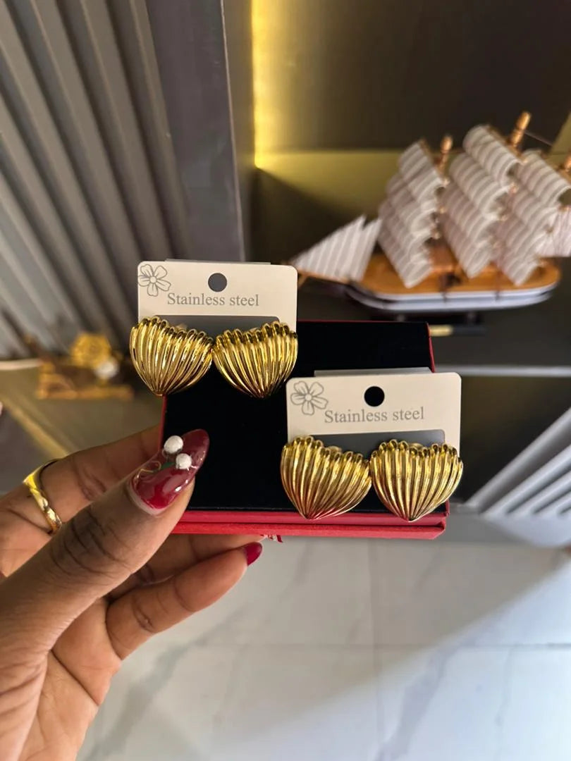 A+ stainless steel earrings