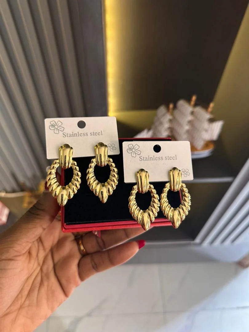 A+ stainless steel earrings