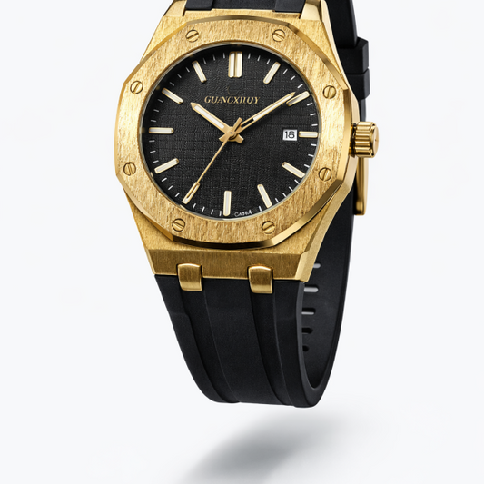 Chaxigo black tank face rubber watch