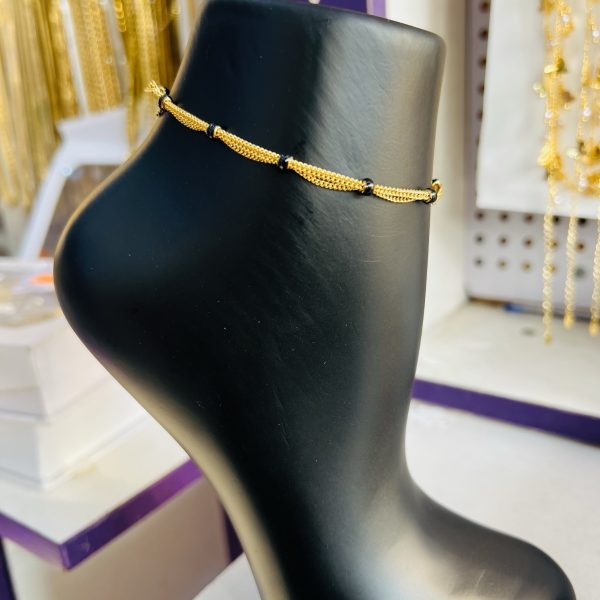 Gold anklets
