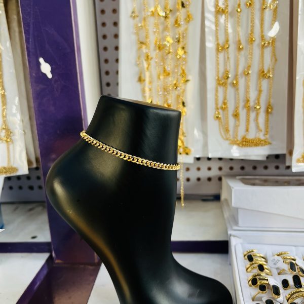 Gold anklets