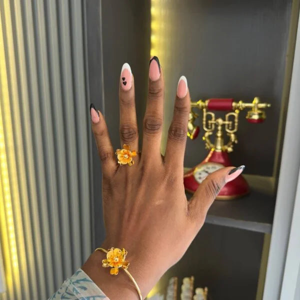 Abi bracelet and ring set