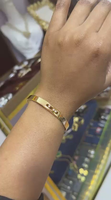 18k gold plated stainless steel bracelet