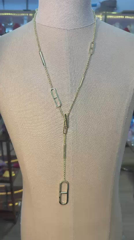 Hermes sterling silver Ever Chaine D'Ancre Long Necklace