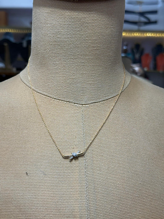 Tiffany knot necklace