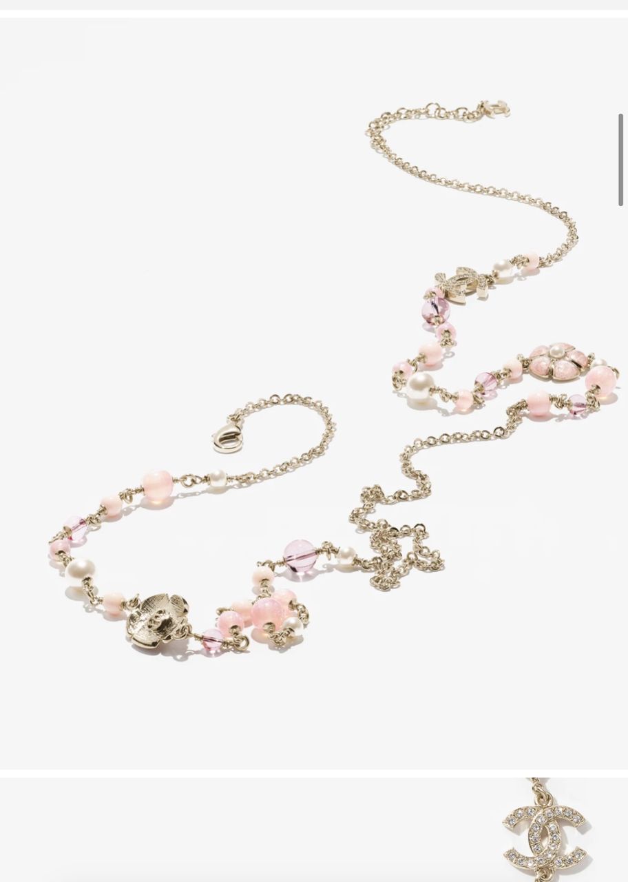 Flower Design Long Necklace