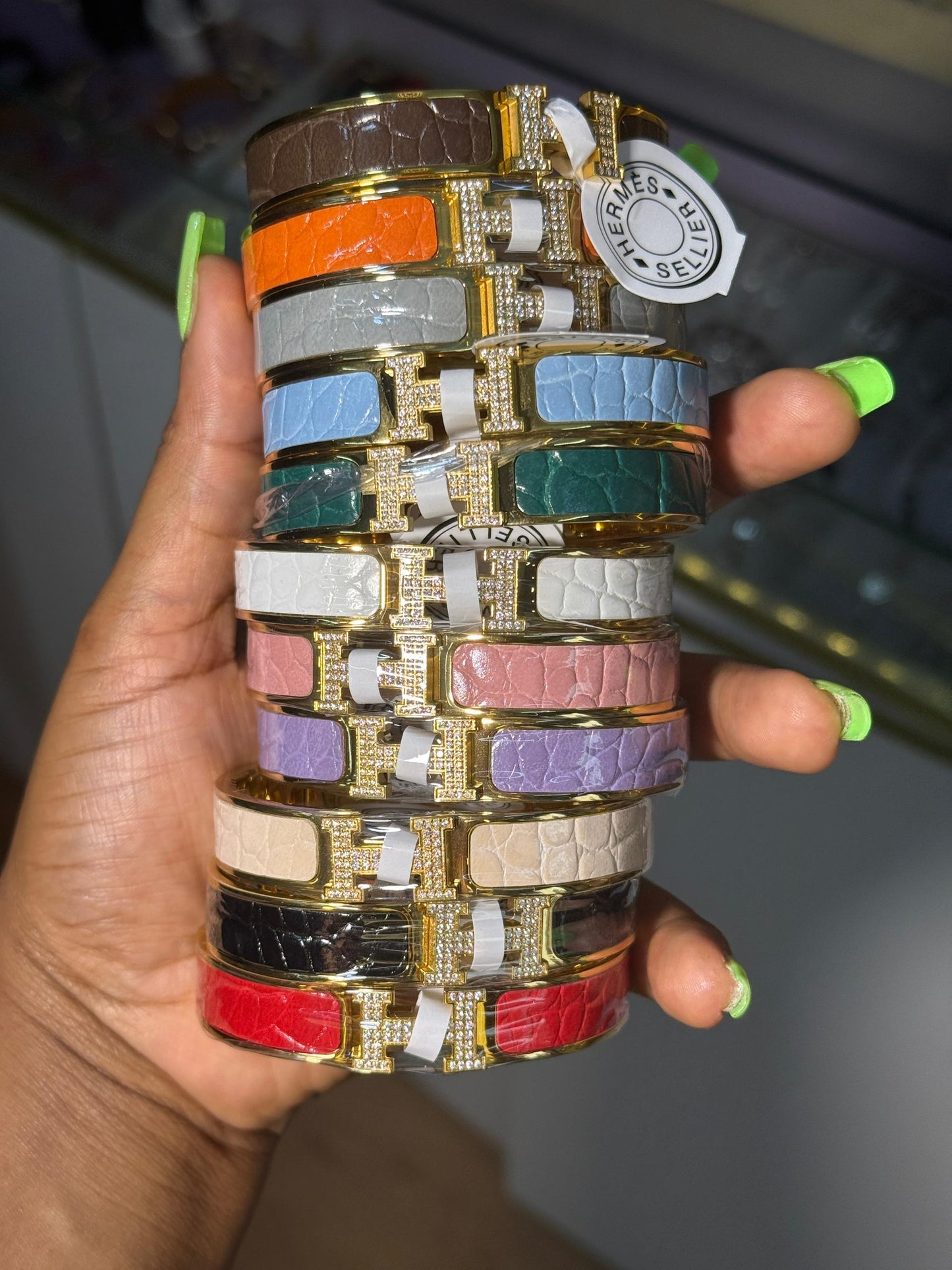 Hermes luxury bangle 18K gold plated