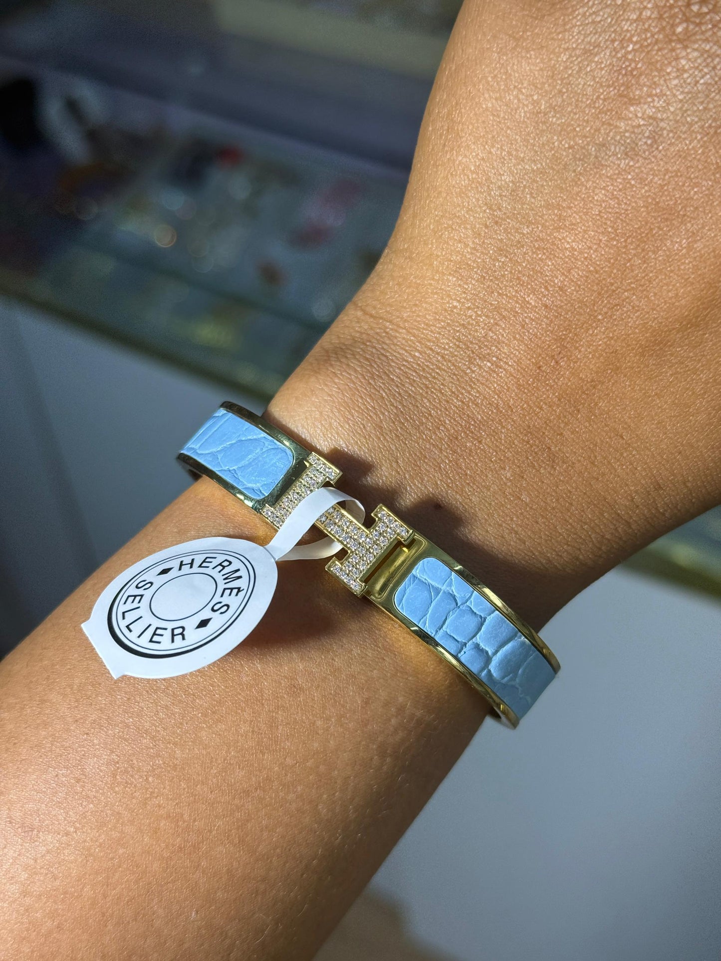 Hermes luxury bangle 18K gold plated